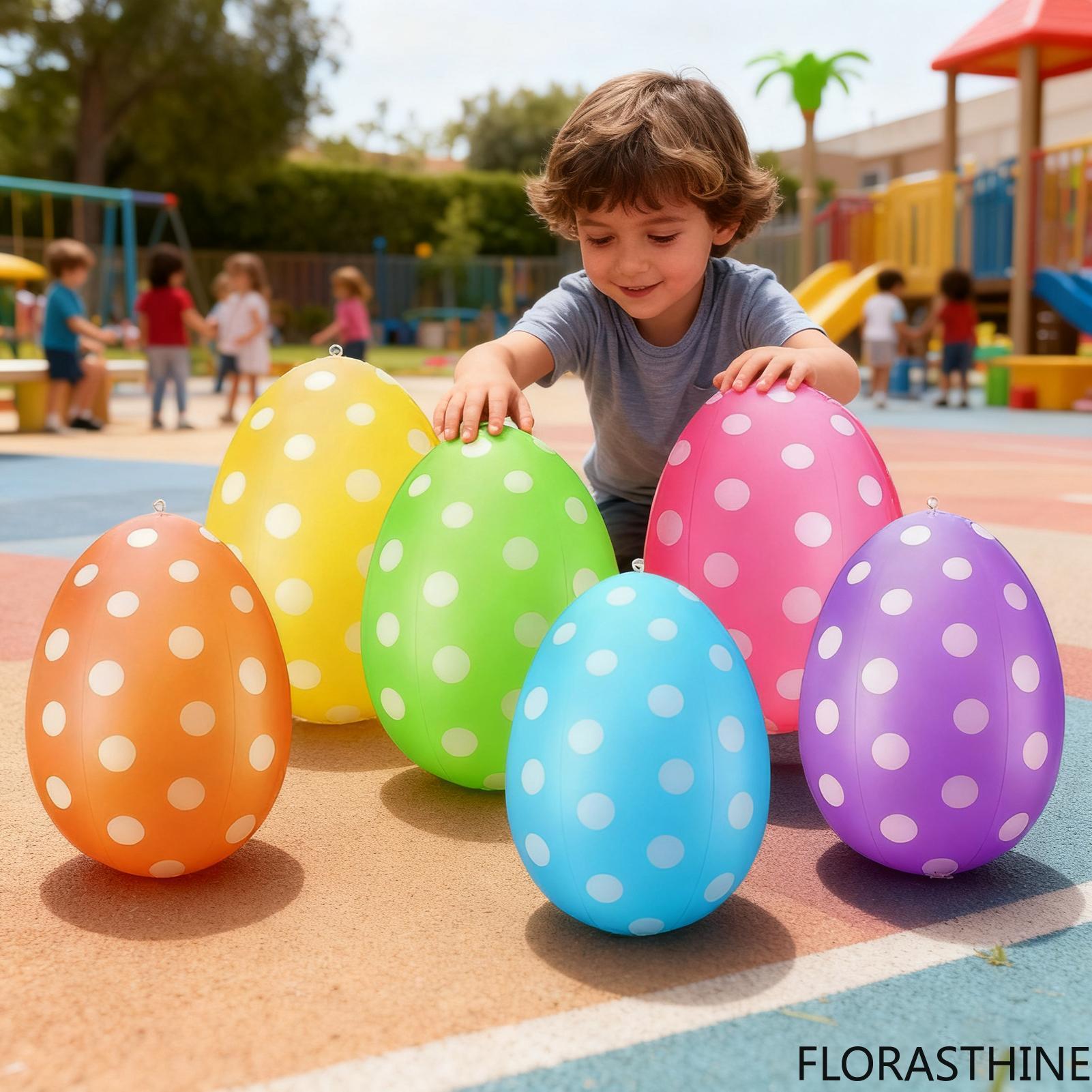 Party Games Easter Egg - 6 szt. dmuchanych jajek wielkanocnych /