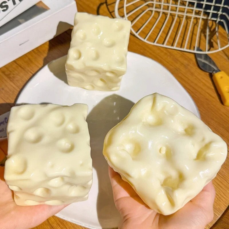 Party Games Gifts - Taba Squishy Cheese Cube – antystresowa