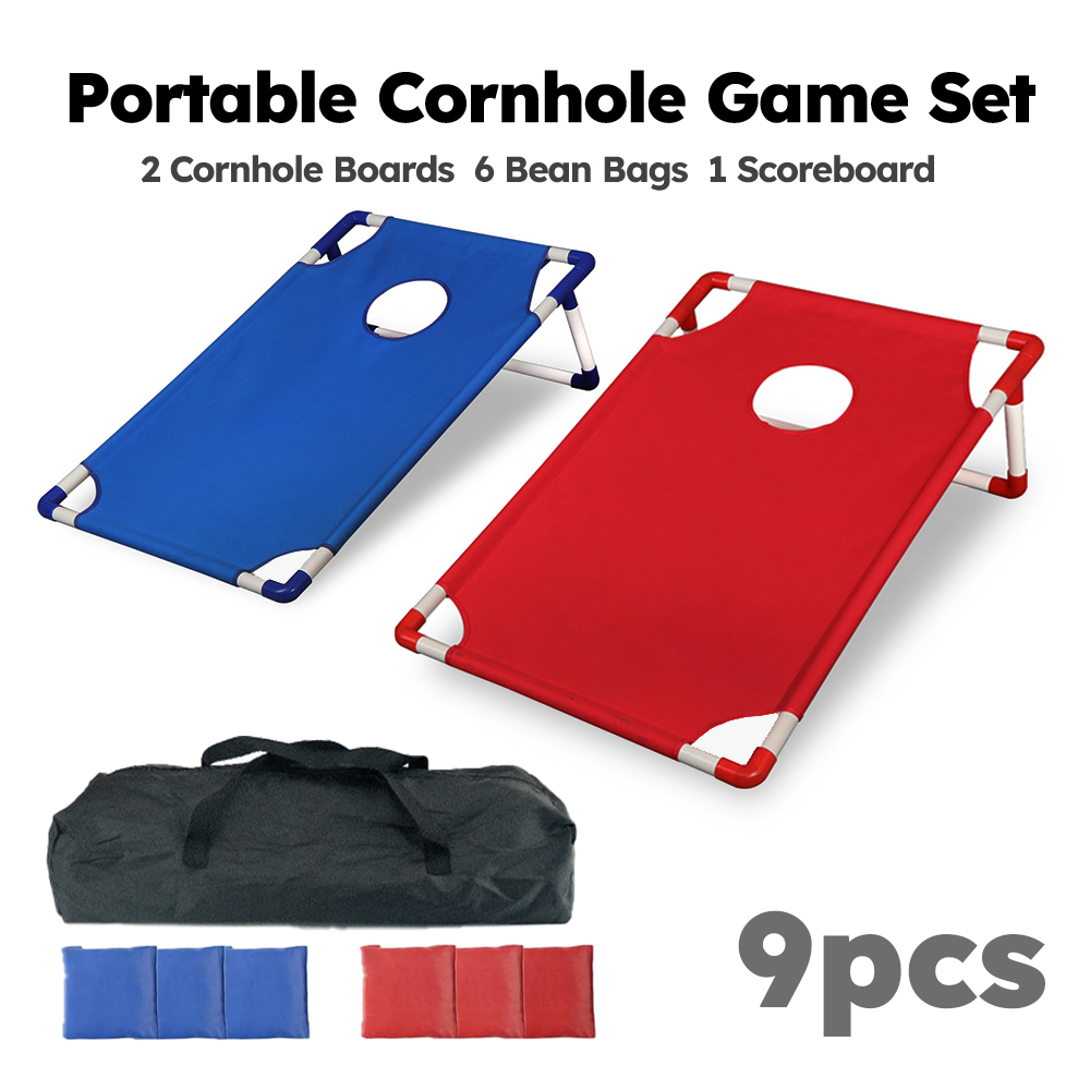 Cornhole Board Set - 9-częściowy przenośny zestaw do gry w