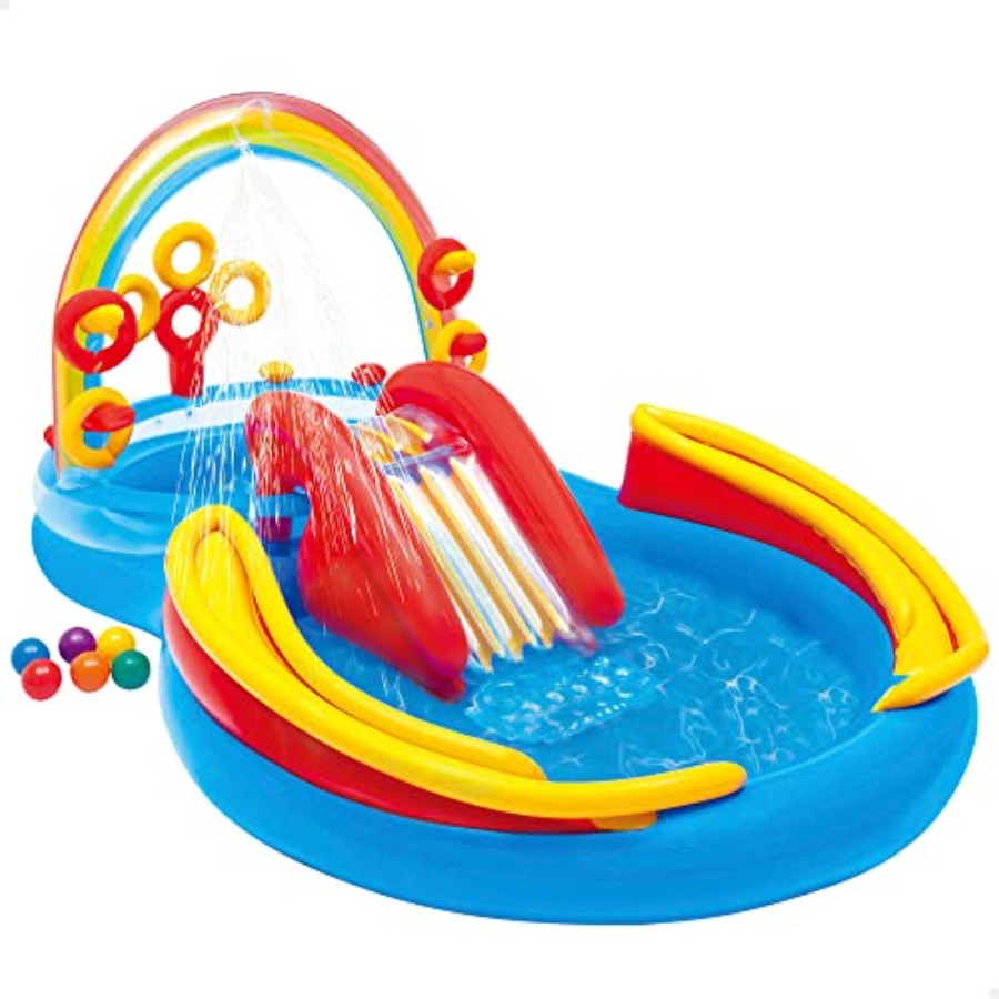 Dmuchany basen z toboganem i g – Ring Toss Outdoor recenzja i cena