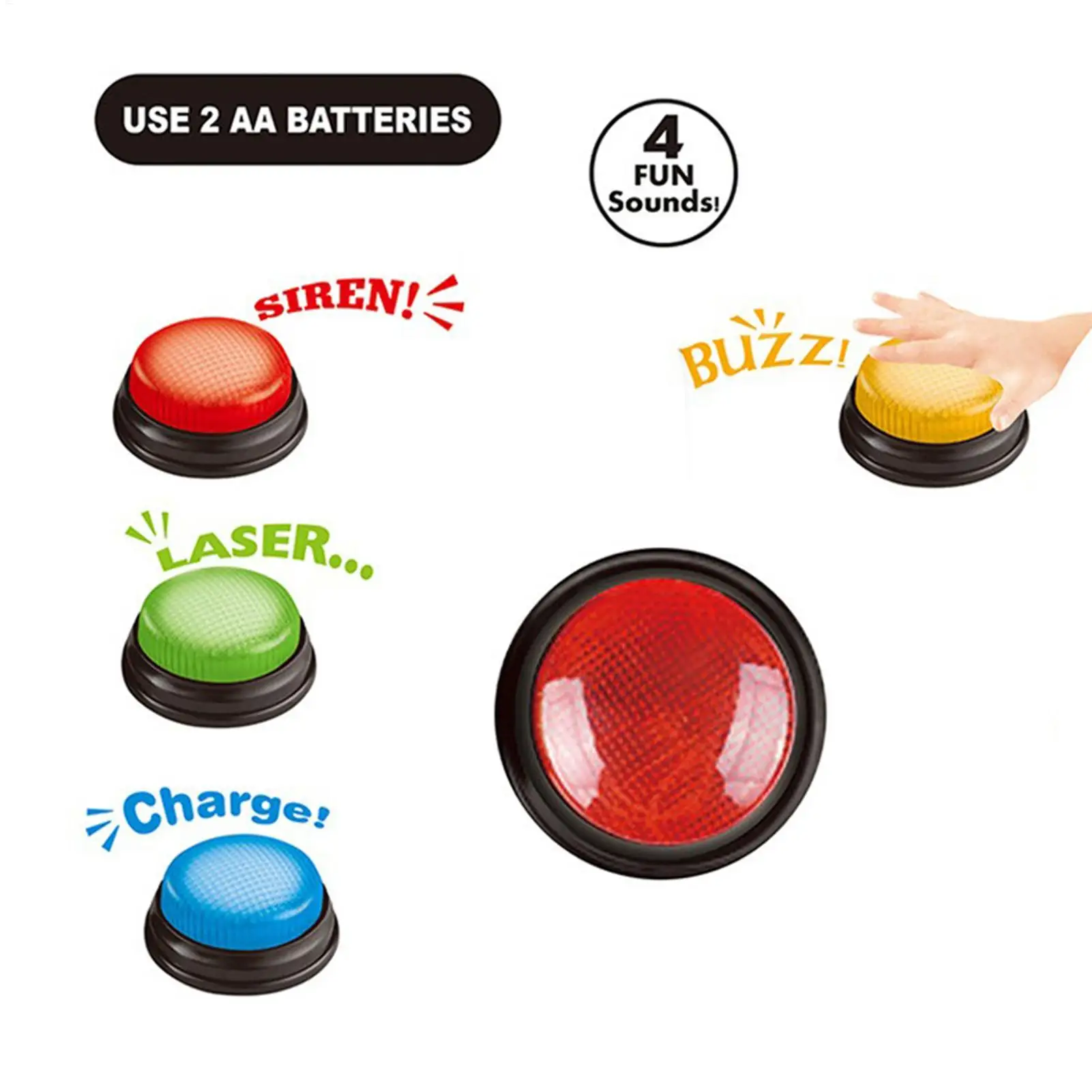 Gra Buzzer – 4-częściowy zesta – Quick Games Party recenzja i cena